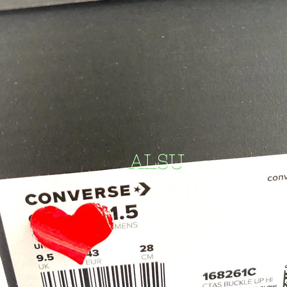 Converse Chuck Taylor AS High Top Buckle Black Men's Size 10 10.5 168261C - Picture 11 of 11